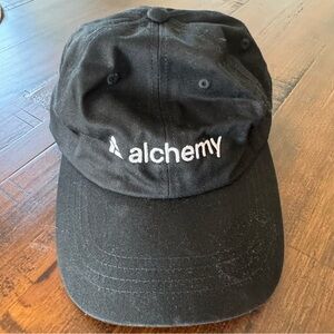 The Classic Black 'alchemy' Embroidered Baseball Cap